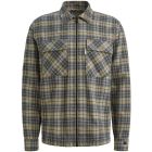 Cast Iron l/s shirt mouline check br Grisaille