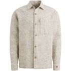 Cast Iron l/s shirt jacquard 2 tone white onyx