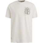 Cast iron ss r-neck single jersey snow white