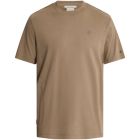 Cast Iron Short sleeve r-neck regular fit in Walnu