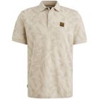 PME legend s/s polo two tone pique printed bone wh