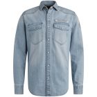 Pme legend long sleeve shirt  bleach denim