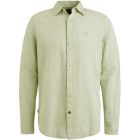 PME legend l/s shirt ctn 2tone linen quiet green