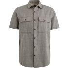 PME legend l/s shirt linen dobby olive night