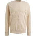 PME-Legend crewneck peached fleece bone white
