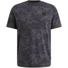 PME-Legend Short sleeve r-neck aop cotton slu Grap