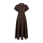 Aaiko Serra mod dress bitter chocolate