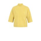 YAYA Trui geribde driekwart mou dried moss green