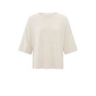 YAYA Oversized fine knitted t-shirt nature melange