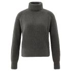 YAYA Coltrui kabeldetail dark taupe grey melange