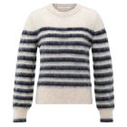 YAYA Gestreepte trui ronde hals collegiate blue