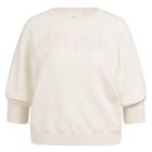 YAYA Sweater met geborduurd artwork ecru melange