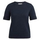 YAYA Trui met omslagmouwen navy blazer blue