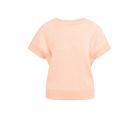 YAYA Sweater met korte mouwen peach palazzo orange