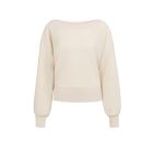 YAYA Batwing towel knit sweater creme beige