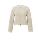 YAYA Mesh stitch cardigan summer sand