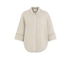 YAYA Poncho-vest met ronde zoom oxford tan brown d