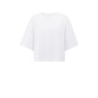 YAYA T-shirt with slub texture pure white