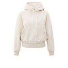 YAYA hoodie met geplooide zoom chalk white