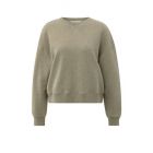 YAYA sweater met ronde hals capers melange