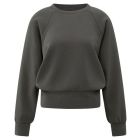 YAYA Fijngeribde raglan sweater dark night grey