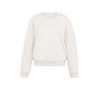 YAYA Sweater opgestikte tekst heather grey melange