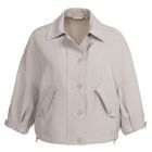 YAYA Blousejack met klepzakken steel wool grey