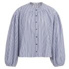 YAYA Gestreepte blouse met plooien navy blazer des