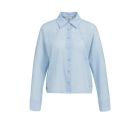 YAYA Batwing blouse with cut seams light blue