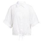 YAYA Vleermuismouw blouse gevlocht pure white