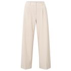 YAYA Wide-leg trousers with stripe soft grey