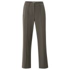YAYA Broek sierplooien en split dark night grey