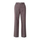 YAYA Glanzende geweven broek fudge purple dessin