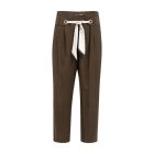 YAYA Broek met sjaalceintuur delicioso brown