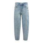 YAYA Denim broek met losse pasvorm mid blue denim