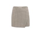 YAYA Geruite minirok skort beige dessin