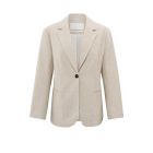 YAYA woven oversized blazer safari melange