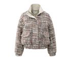 YAYA boucle jasje met franjes blush pink dessin