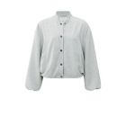 YAYA Jasje met drukknopen light grey melange