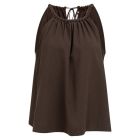 YAYA haltertop gevlochten hals aubergine purple