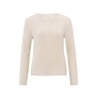 YAYA Long-sleeve top with buttons off white knit