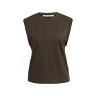 YAYA Top met mouwdetails delicioso brown