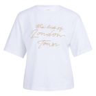 YAYA shirt met flockprint reed yellow dessin