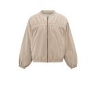 YAYA Cropped bomber jacket twill beige