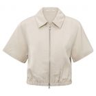YAYA Satin shortsleeve jacket summer sand