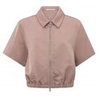 YAYA Satin shortsleeve jacket soft mauve pink