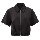 YAYA Satin shortsleeve jacket washed black