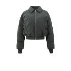 YAYA gewatteerde korte jas oyster black