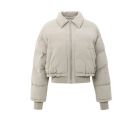 YAYA gewatteerde korte jas sand beige