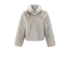 YAYA jas van faux bont light grey